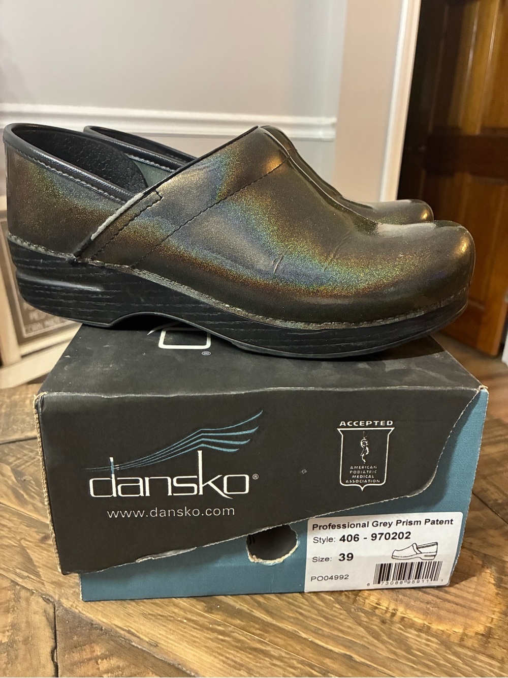 Dansko Professional Clogs in Gray Prism